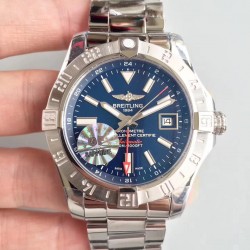 Replica Breitling Avenger II GMT A3239011-C872SS GF Stainless Steel Blue Dial Swiss 2836-2