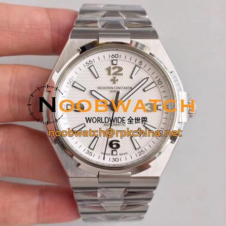 Replica Vacheron Constantin Overseas 47040 JJ Stainless Steel White Dial M9015