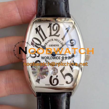 Replica Franck Muller Casablanca Automatique 8880 B SC DT GF Stainless Steel White Dial Swiss 2824-2