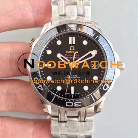 Replica Omega Seamaster Diver 300M Co-Axial 41MM 212.30.41.20.01.003 JH Stainless Steel Black Dial Swiss 2824-2