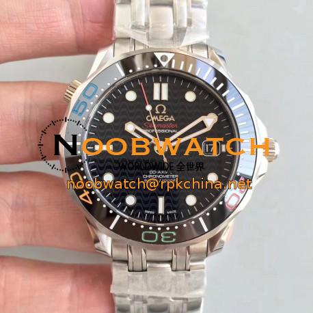 Replica Omega Seamaster Diver 300M Olympic Games Rio 2016 522.30.41.20.01.001 JH Stainless Steel Black Dial Swiss 2824-2