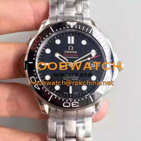 Replica Omega Seamaster 300M James Bond 007 50th Anniversary 212.30.41.20.01.005 JH Stainless Steel Black Dial Swiss 2824-2