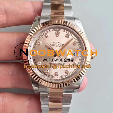 Replica Rolex Datejust II 116333 41MM EW Stainless Steel & Rose Gold Rose Gold Dial Swiss 3136