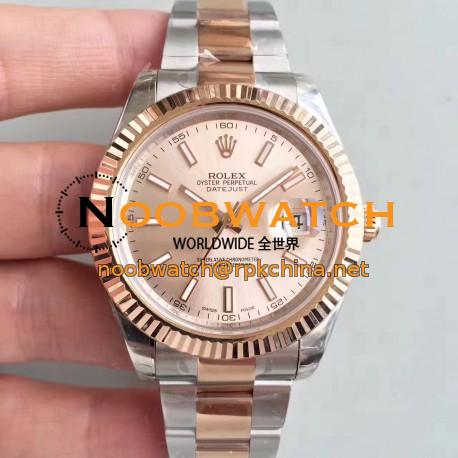 Replica Rolex Datejust II 116333 41MM EW Stainless Steel & Rose Gold Rose Gold Dial Swiss 3136