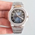 Replica Patek Philippe Nautilus Ladies 7010/1G-010 JJ Stainless Steel & Diamonds Blue Dial Swiss Quartz E23-250 S C