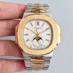 Replica Patek Philippe Nautilus 5726/1A-001 N Yellow Gold & Stainless Steel White Dial Swiss 324 S QA LU 24H/303