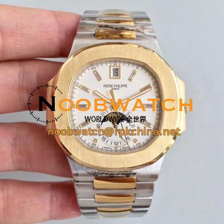 Replica Patek Philippe Nautilus 5726/1A-001 N Yellow Gold & Stainless Steel White Dial Swiss 324 S QA LU 24H/303