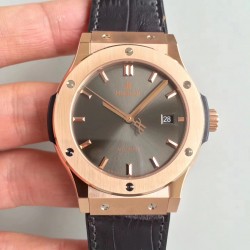 Replica Hublot Classic Fusion Grey King Gold 511.OX.7081.LR JJ Rose Gold Grey Dial Swiss HUB1112