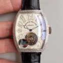 Replica Franck Muller Cintree Curvex Imperial Tourbillon 8880 T ABF Stainless Steel & Diamonds White Dial Swiss Tourbillon