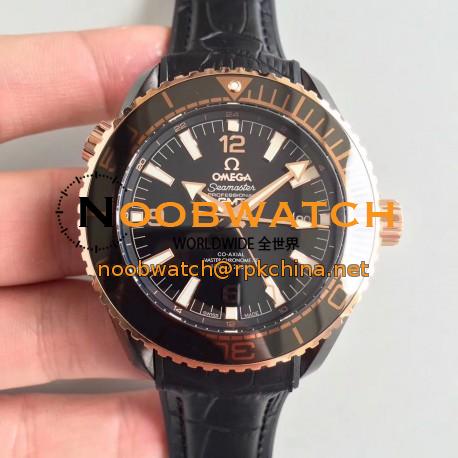 Replica Omega Seamaster Planet Ocean 600M GMT Deep Black 215.63.46.22.01.001 JH PVD Black Dial Swiss 8906