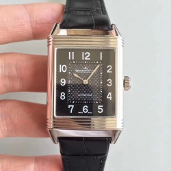 Replica Jaeger-LeCoultre Grande Reverso 986 N Stainless Steel Black Dial Swiss JLC 986