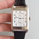 Replica Jaeger-LeCoultre Grande Reverso 986 Duodate Q3748421 N Stainless Steel Silver Dial Swiss JLC 986