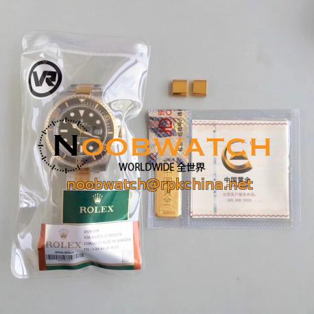 Replica Rolex Submariner Date 116613LN VR 18K Yellow Gold Wrapped & Stainless Steel Black Dial Swiss 2836-2