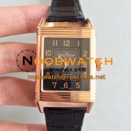 Replica Jaeger-LeCoultre Grande Reverso 986 N Rose Gold Black Dial Swiss JLC 986