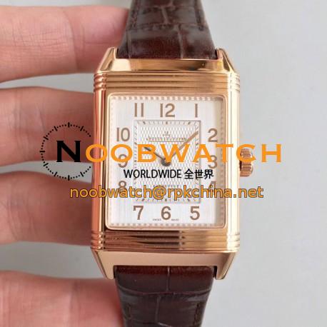 Replica Jaeger-LeCoultre Grande Reverso 986 N Rose Gold White Dial Swiss JLC 986