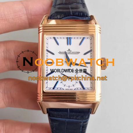 Replica Jaeger-LeCoultre Grande Reverso 986 N Rose Gold White Dial Swiss JLC 986