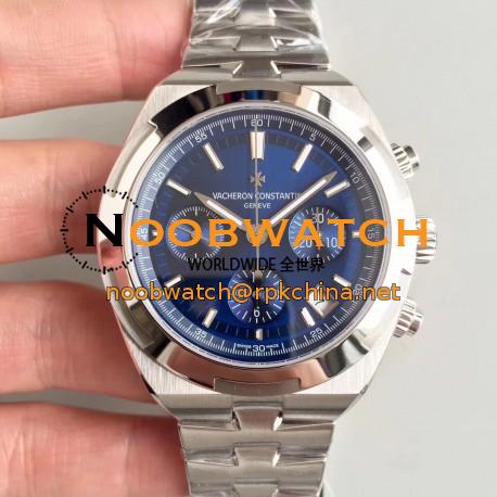 Replica Vacheron Constantin Overseas Chronograph 5500V/110A-B148 JF Stainless Steel Blue Dial Swiss 7750