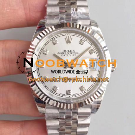 Replica Rolex Datejust II 126334 41MM 2018 EW Stainless Steel Rhodium Dial Swiss 3235