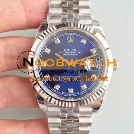 Replica Rolex Datejust II 126334 41MM 2018 EW Stainless Steel Blue Dial Swiss 3235