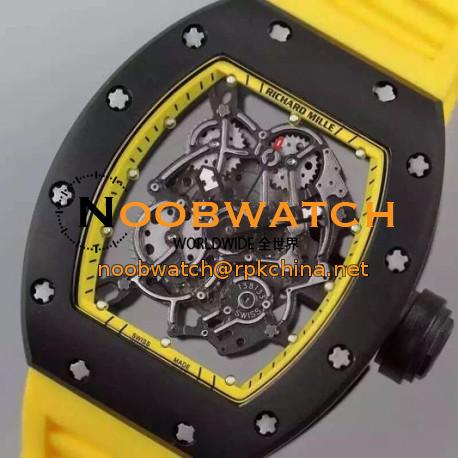 Replica Richard Mille RM035 PVD Yellow Dial M9015