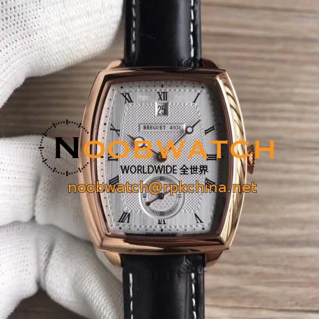 Replica Breguet Heritage Big Date 5480BR/12/996 N Rose Gold Silver Dial Swiss 2824-2