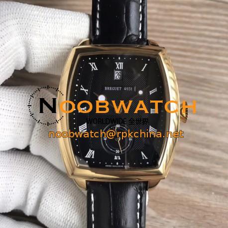 Replica Breguet Heritage Big Date 5480BA/12/996 N Yellow Gold Black Dial Swiss 2824-2