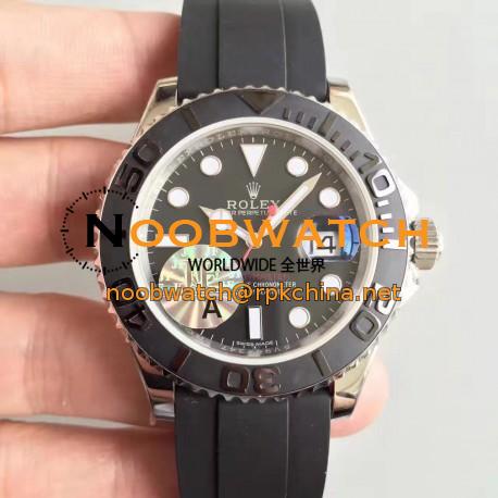 Replica Rolex Yacht-Master 40 116655 2018 JF Stainless Steel Black Dial Swiss 3135