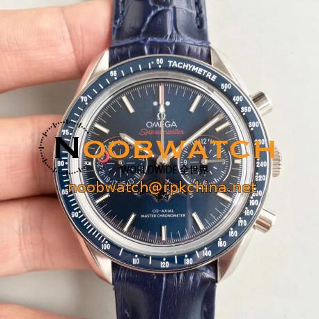 Replica Omega Speedmaster Moonwatch Moonphase Chronograph 304.33.44.52.03.001 BF Stainless Steel Blue Dial Swiss 9300