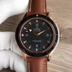 Replica Omega Seamaster 300M Co-Axial 41MM 233.62.41.21.01.002 XF Rose Gold Black Dial Swiss 8401