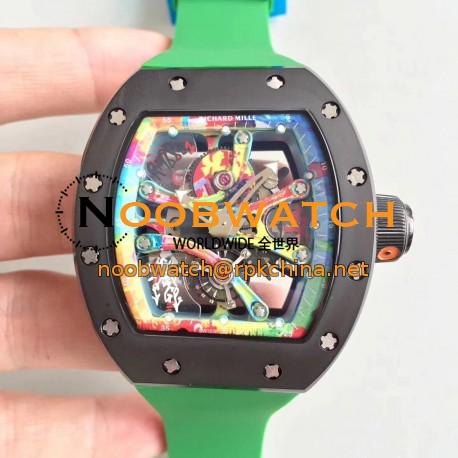 Replica Richard Mille RM068-01 Tourbillon Kongo KV Ceramic Multicolored Skeleton Dial M8215