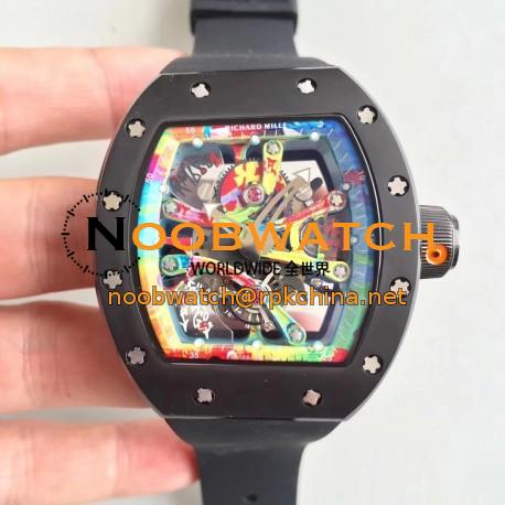 Replica Richard Mille RM068-01 Tourbillon Kongo KV Ceramic Multicolored Skeleton Dial M8215