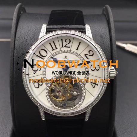 Replica Jaeger-LeCoultre Rendez-Vous Tourbillon 3413408 N Stainless Steel & Diamonds Mother Of Pearl Dial Swiss Tourbillon