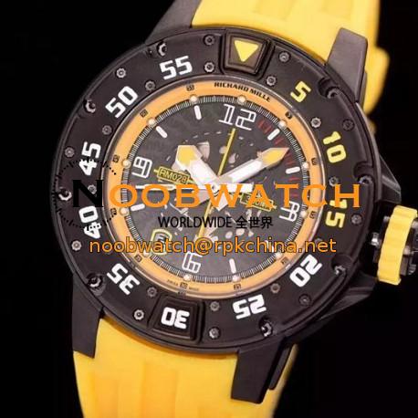 Replica Richard Mille RM028 PVD Yellow Dial Swiss 7751