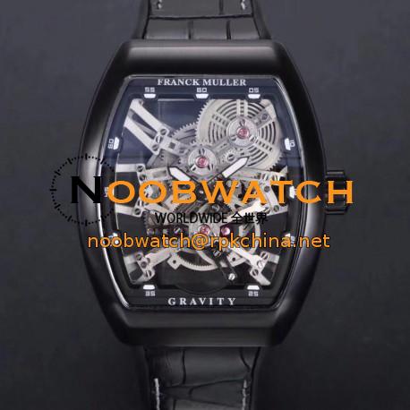 Replica Franck Muller Vanguard Gravity Skeleton V 45 T GRAVITY CS SQT N PVD Skeleton Dial M9015