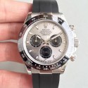 Replica Rolex Daytona Cosmograph 116519LN AR Stainless Steel 904L Silver Dial Swiss 4130 Run 6@SEC