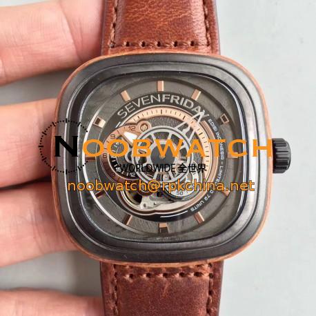 Replica SevenFriday P2B/05 Edisi N PVD Black Dial Miyota 82S7