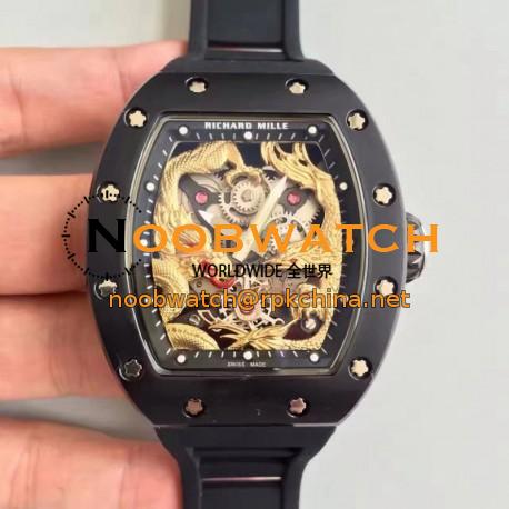 Replica Richard Mille RM57-01 Jackie Chan PVD Yellow Gold Dial Dial M9015