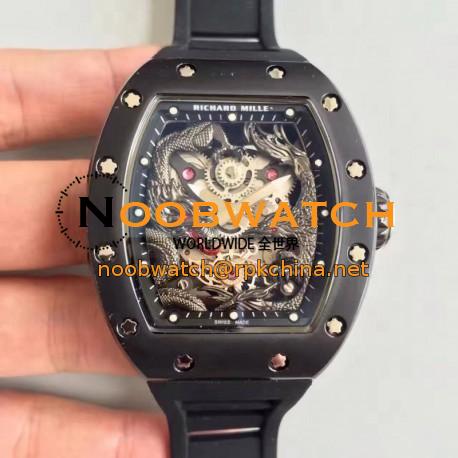 Replica Richard Mille RM57-01 Jackie Chan PVD Black Dial Dial M9015