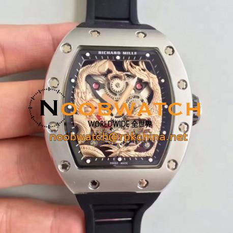 Replica Richard Mille RM57-01 Jackie Chan Stainless Steel Rose Gold Dial M9015