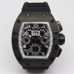 Replica Richard Mille RM011-FM Felipe Massa Chronograph Forged Carbon White Dial Swiss 7750