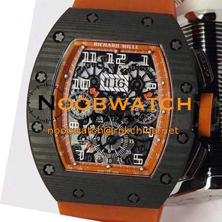 Replica Richard Mille RM011-FM Felipe Massa Chronograph Forged Carbon Orange Dial Swiss 7750