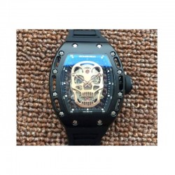 Replica Richard Mille RM052 PVD Rose Gold Skull Dial M6T51