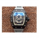 Replica Richard Mille RM052 PVD Black Skull Dial M6T51