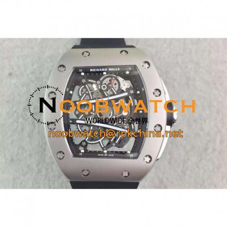 Replica Richard Mille RM61 Titanium Black Skeleton Dial M9015