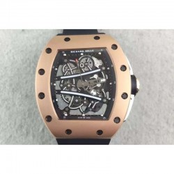 Replica Richard Mille RM61 Rose Gold Skeleton Dial M9015