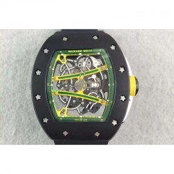 Replica Richard Mille RM61 PVD Green Skeleton Dial M9015