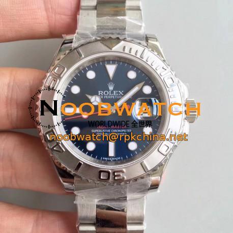 Replica Rolex Yacht-Master 40 116622 JF Stainless Steel Blue Dial Swiss 3135