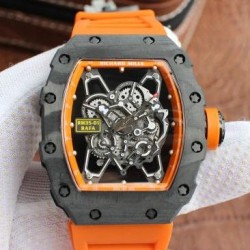 Replica Richard Mille RM035-01 Rafa Forged Carbon Orange Dial M9015