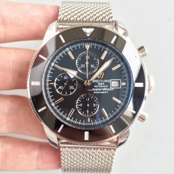 Replica Breitling Superocean Heritage II Chronograph 46 A1332024/B908/152A N Stainless Steel Black Dial Swiss 7750