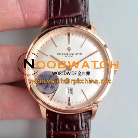 Replica Vacheron Constantin Patrimony 85180/000R-9248 MK Rose Gold White Dial Swiss 2450 Q6